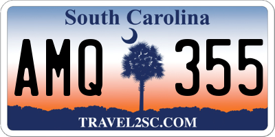 SC license plate AMQ355