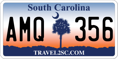 SC license plate AMQ356