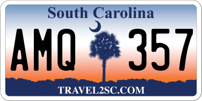 SC license plate AMQ357