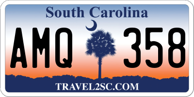 SC license plate AMQ358