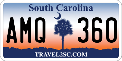 SC license plate AMQ360