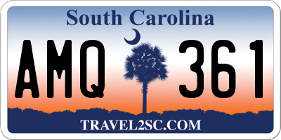 SC license plate AMQ361