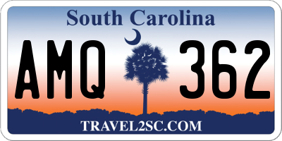 SC license plate AMQ362