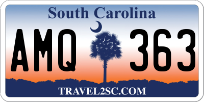SC license plate AMQ363