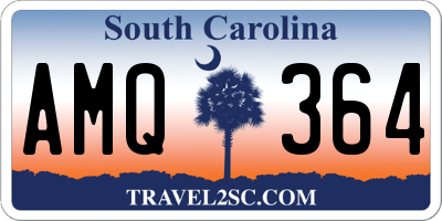 SC license plate AMQ364
