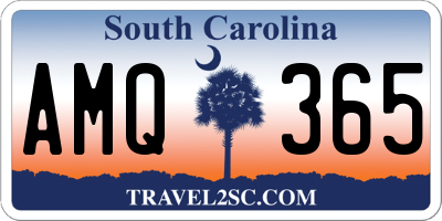 SC license plate AMQ365