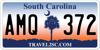 SC license plate AMQ372