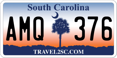 SC license plate AMQ376