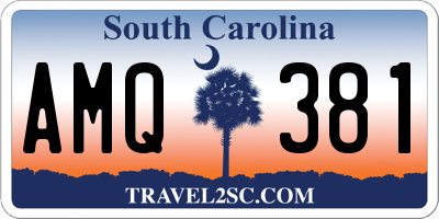SC license plate AMQ381