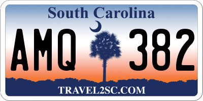 SC license plate AMQ382