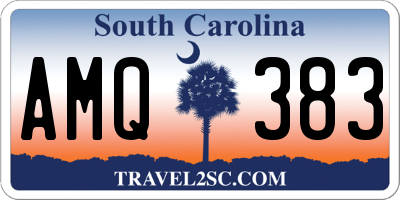 SC license plate AMQ383