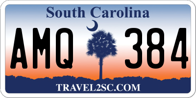 SC license plate AMQ384