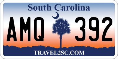 SC license plate AMQ392