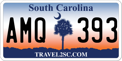 SC license plate AMQ393