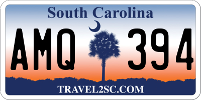 SC license plate AMQ394