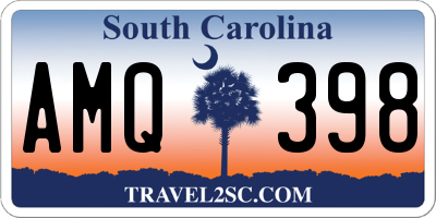 SC license plate AMQ398