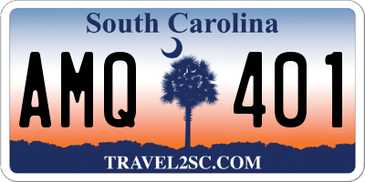 SC license plate AMQ401