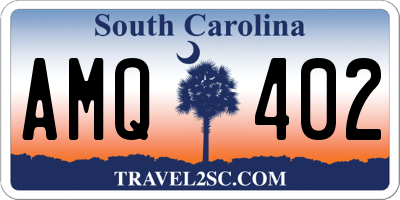 SC license plate AMQ402