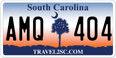 SC license plate AMQ404
