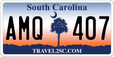 SC license plate AMQ407