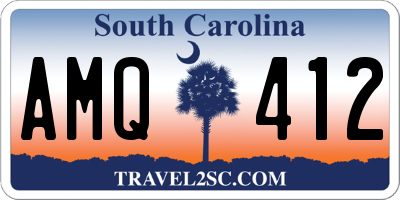 SC license plate AMQ412