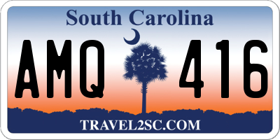 SC license plate AMQ416