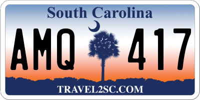 SC license plate AMQ417