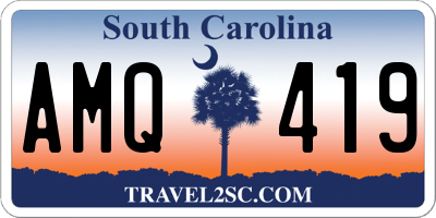 SC license plate AMQ419