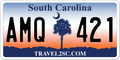 SC license plate AMQ421