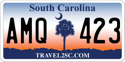 SC license plate AMQ423