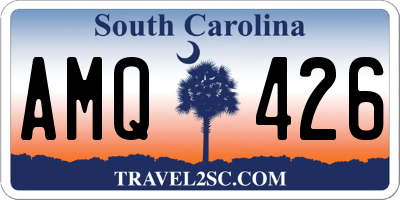 SC license plate AMQ426