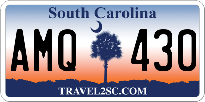 SC license plate AMQ430