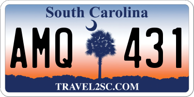 SC license plate AMQ431