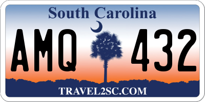 SC license plate AMQ432