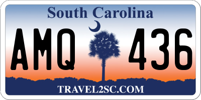 SC license plate AMQ436