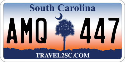 SC license plate AMQ447