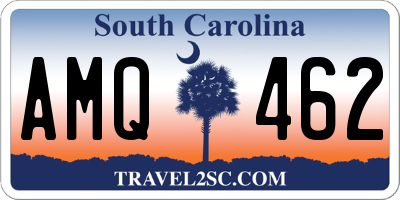 SC license plate AMQ462
