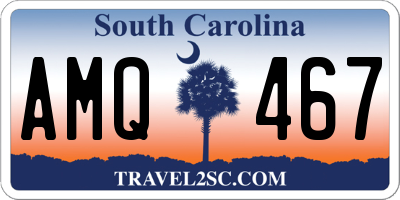 SC license plate AMQ467
