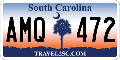 SC license plate AMQ472