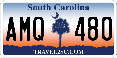 SC license plate AMQ480
