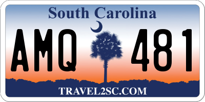 SC license plate AMQ481