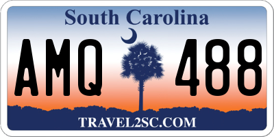 SC license plate AMQ488