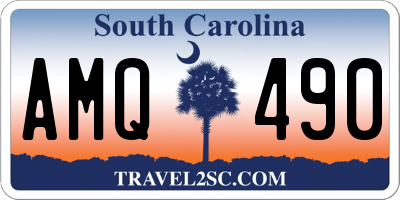 SC license plate AMQ490