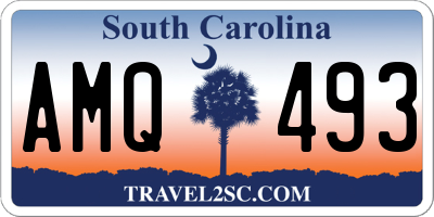 SC license plate AMQ493