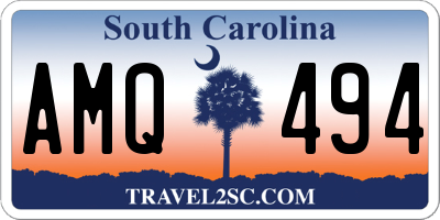 SC license plate AMQ494