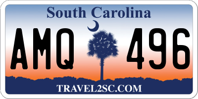SC license plate AMQ496