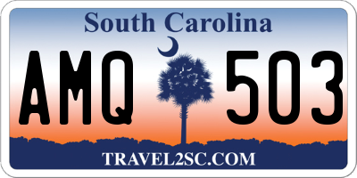 SC license plate AMQ503