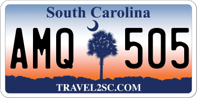 SC license plate AMQ505