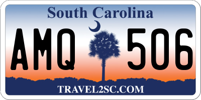 SC license plate AMQ506
