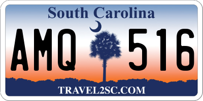 SC license plate AMQ516